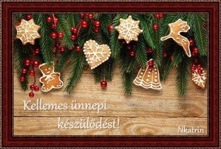Kellemes ünnepi készülődést...