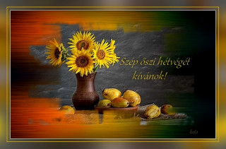 Szép őszi hétvégét kívánok!